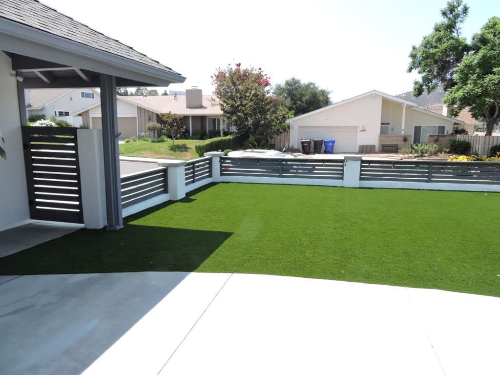 San Diego 92128 front yard CMU concrete wall build with stucco finish