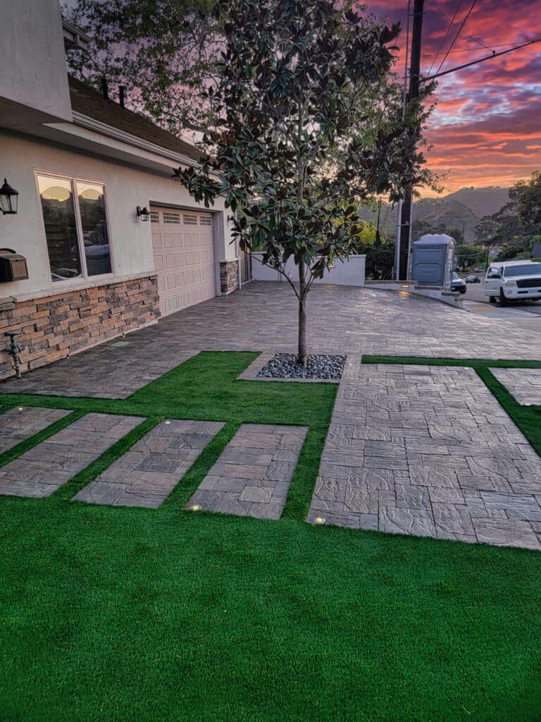 pavers turf design - need for build