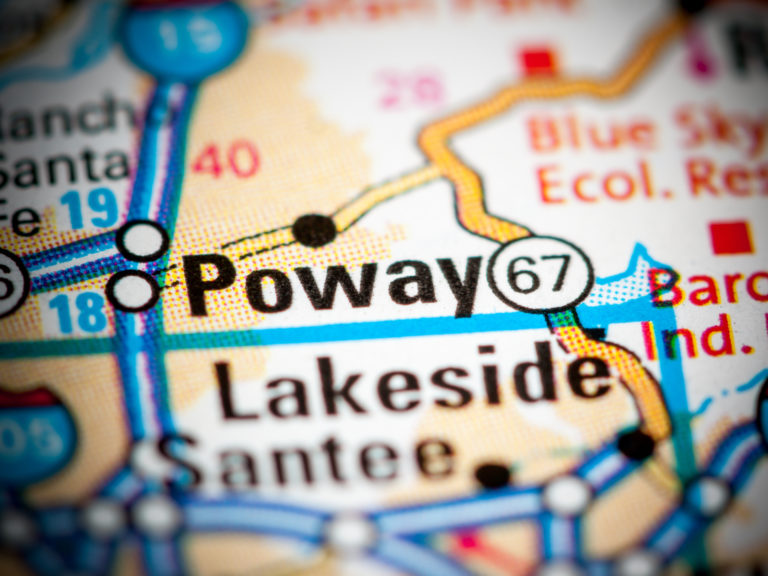 Poway, CA on Map