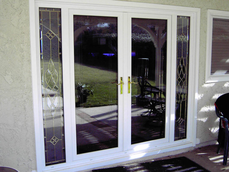 French Doors with Windows to Patio