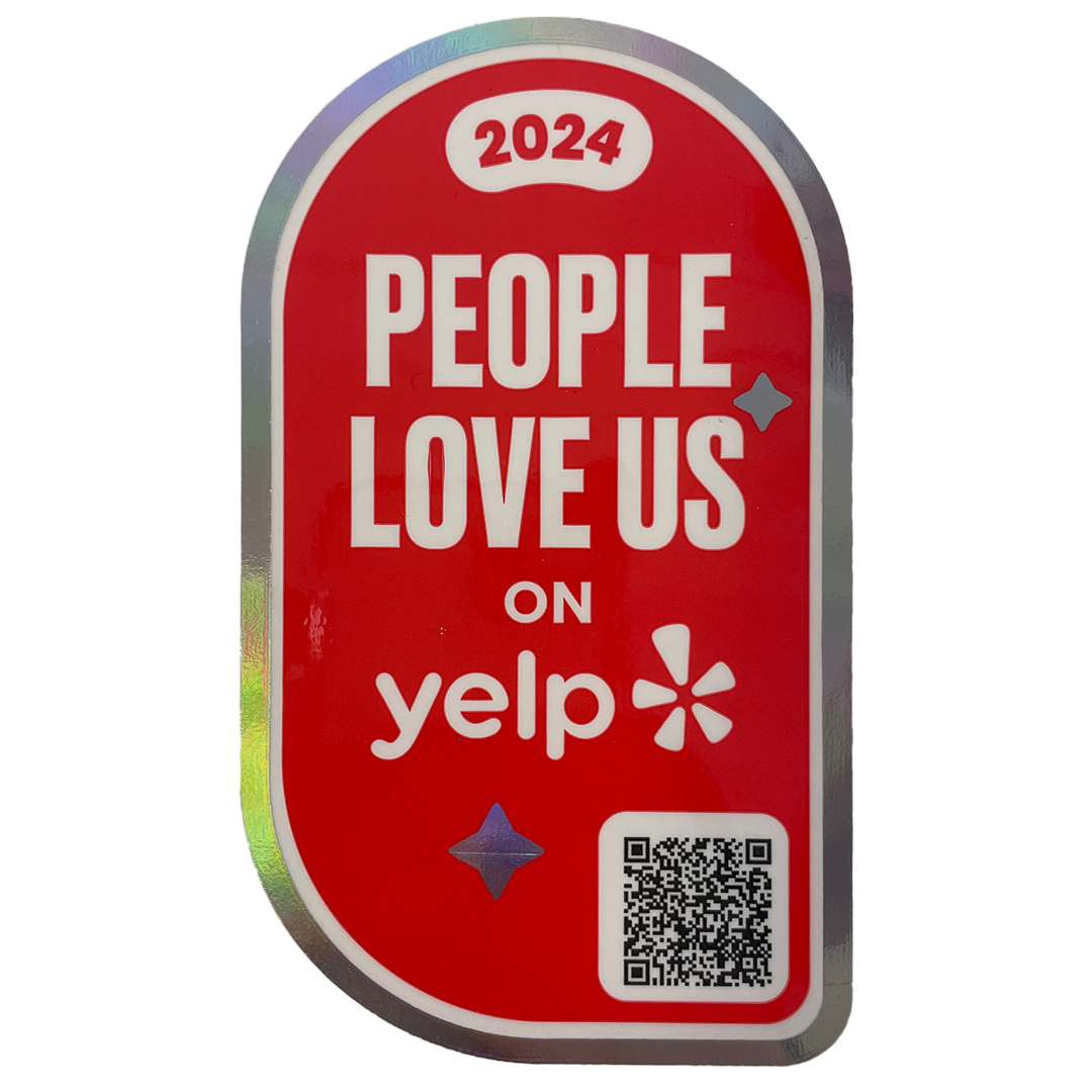 People love us sticker