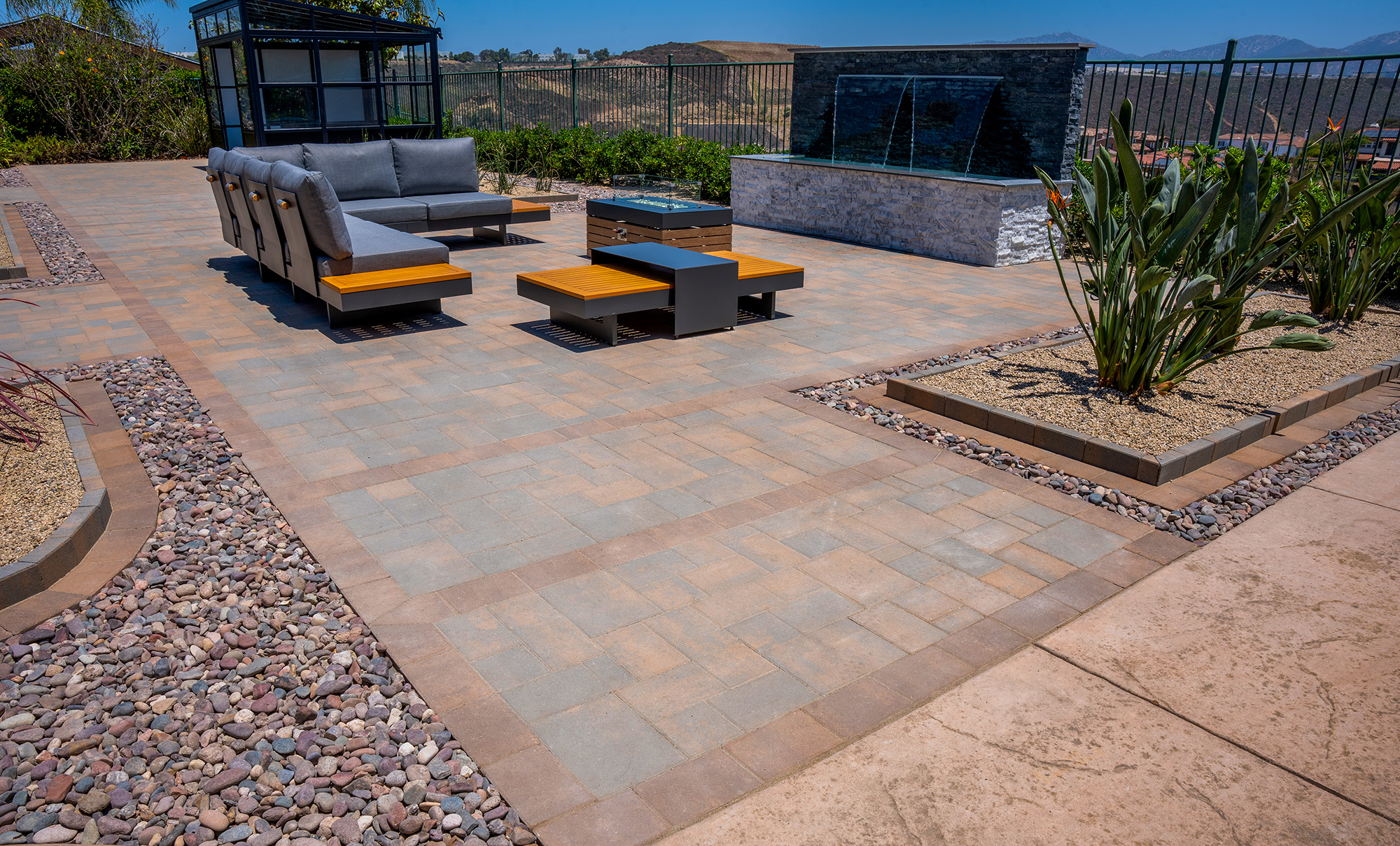 pavers with sitting area in San Diego